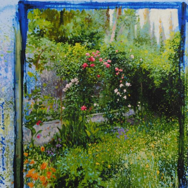 ホアキン・トレンツ・リャドがシルクスクリーンの版画で制作した花の