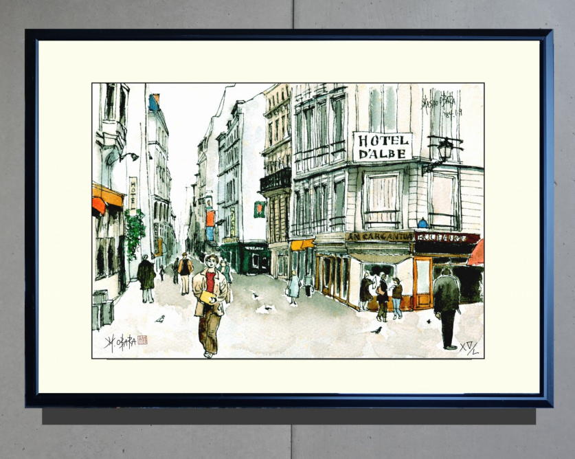 好評のリトグラフ集Ⅰ・風景画（小原雅夫作品） - 函館のカトリック