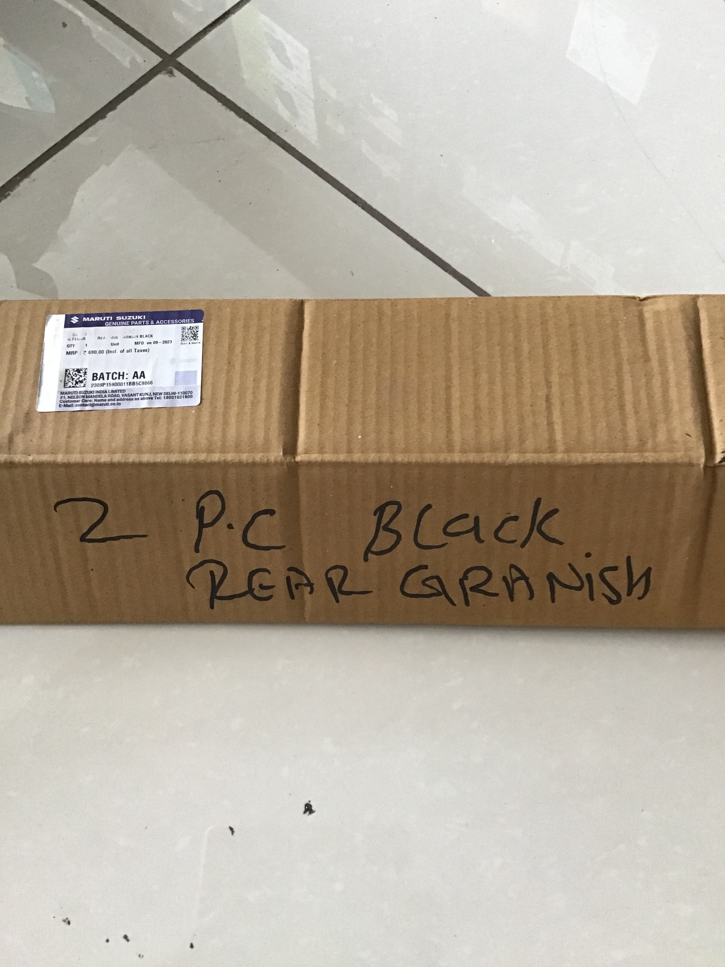 Chrome Rear Garnish TAIL GATE Compatible With Maruti SUZUKI