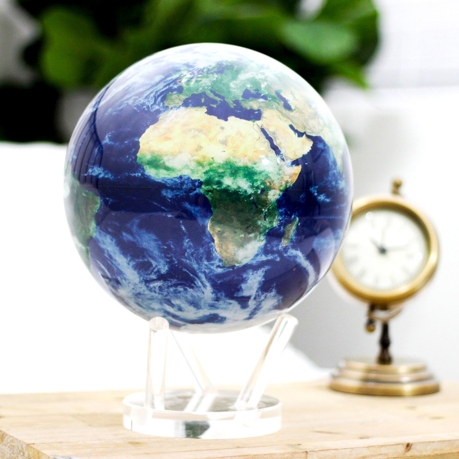 MOVA Globes | Earth with Clouds | Innovative Rotating Globe Decor