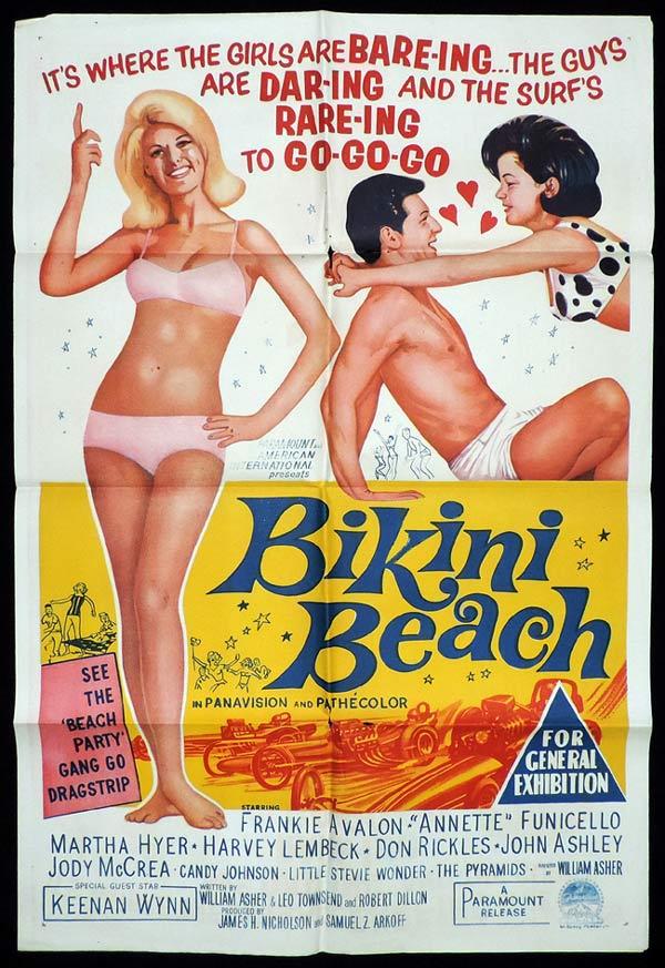 BIKINI BEACH One Sheet Movie Poster Annette Funicello - MovieMem
