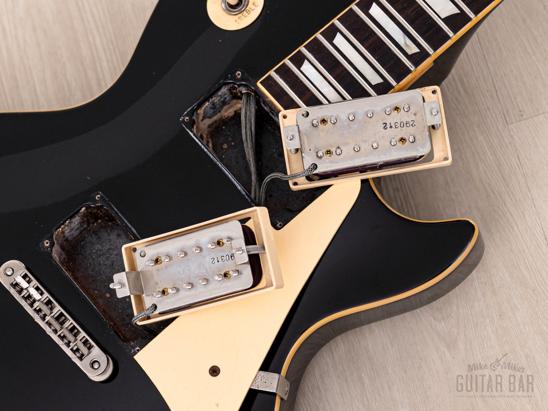 1979 Greco EG800 Standard Vintage Electric Guitar Black w/ Maxon PU-0