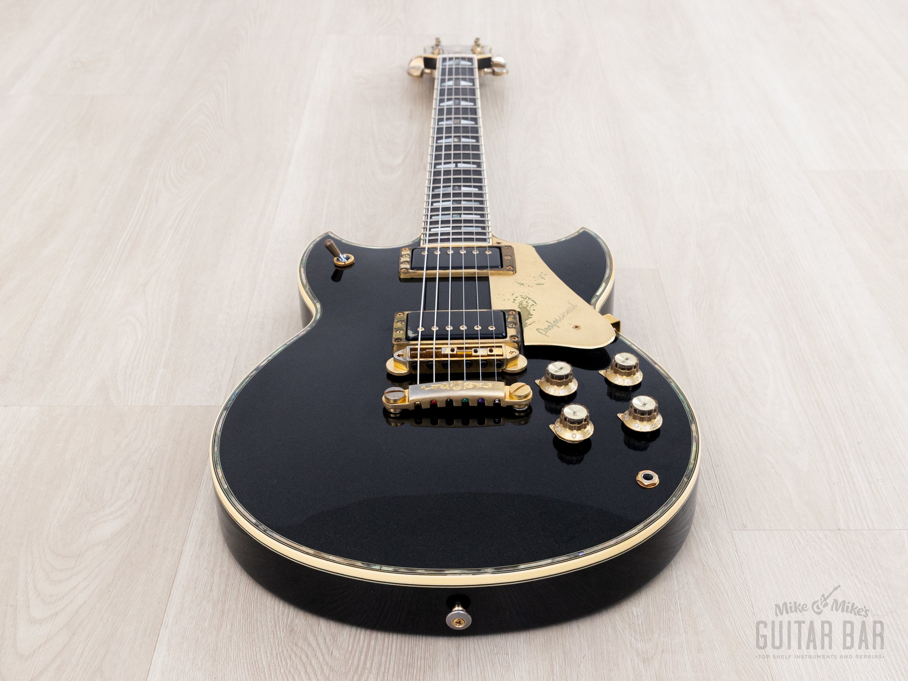 1987 Yamaha SG3000 Custom Metallic Black Vintage Neck Through Guitar w