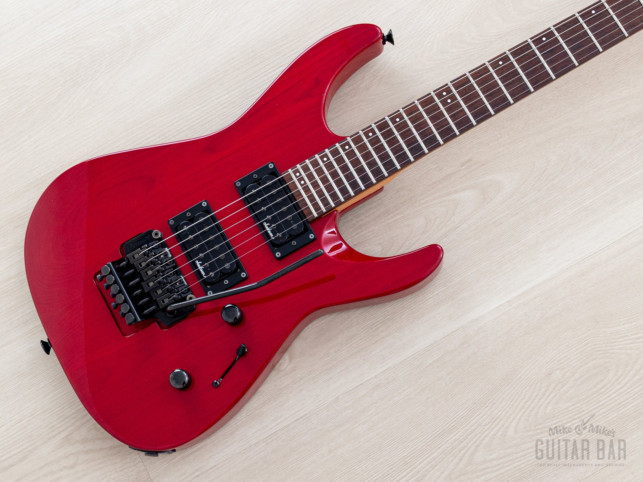 1990 Charvel Jackson Super Dinky SDK-085-HH See-Through Red, Near-Mint