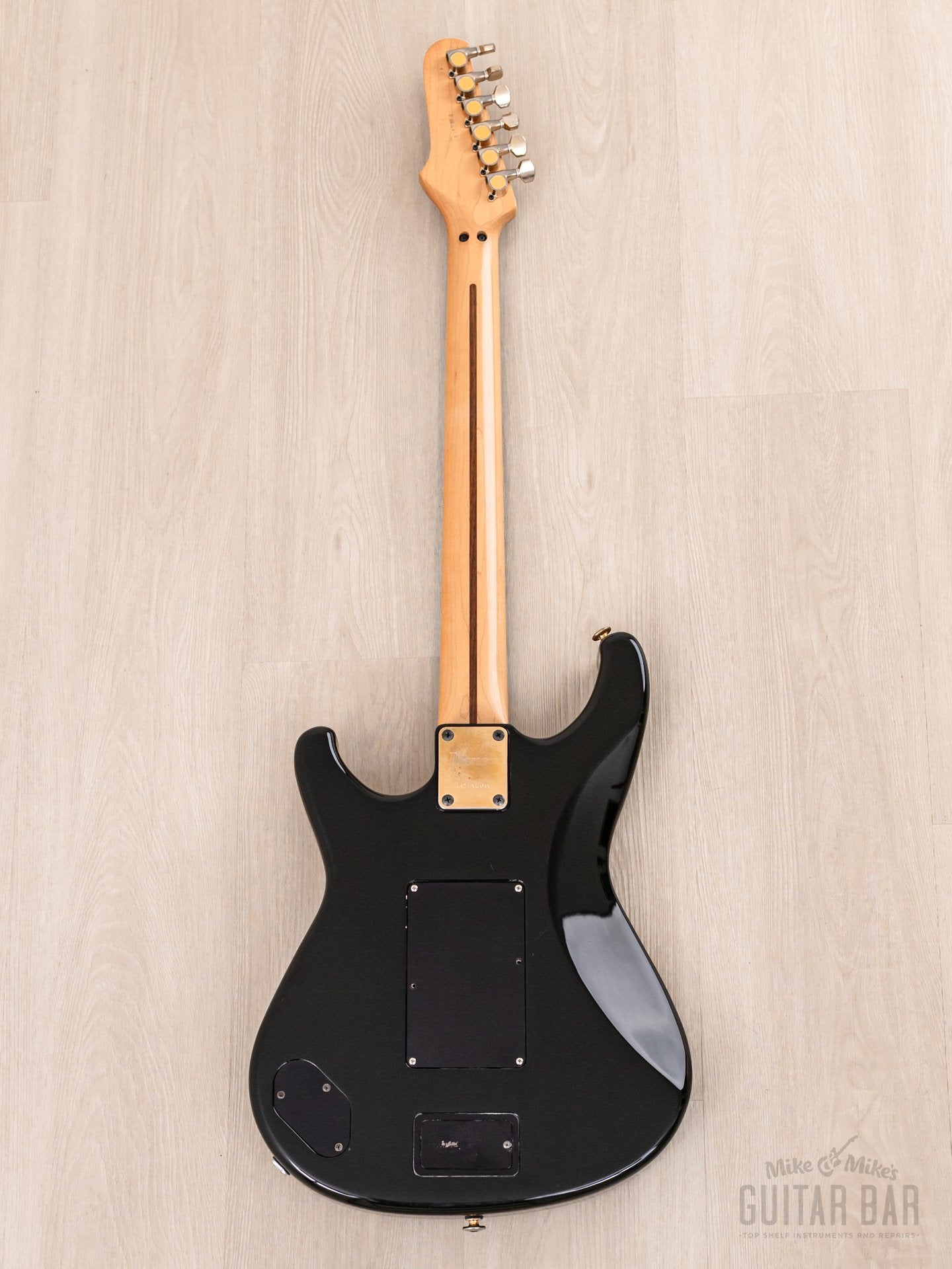 1988 Ibanez ID120 Dyuke-1 SSH Superstrat Marine Sunburst Flame Top w/