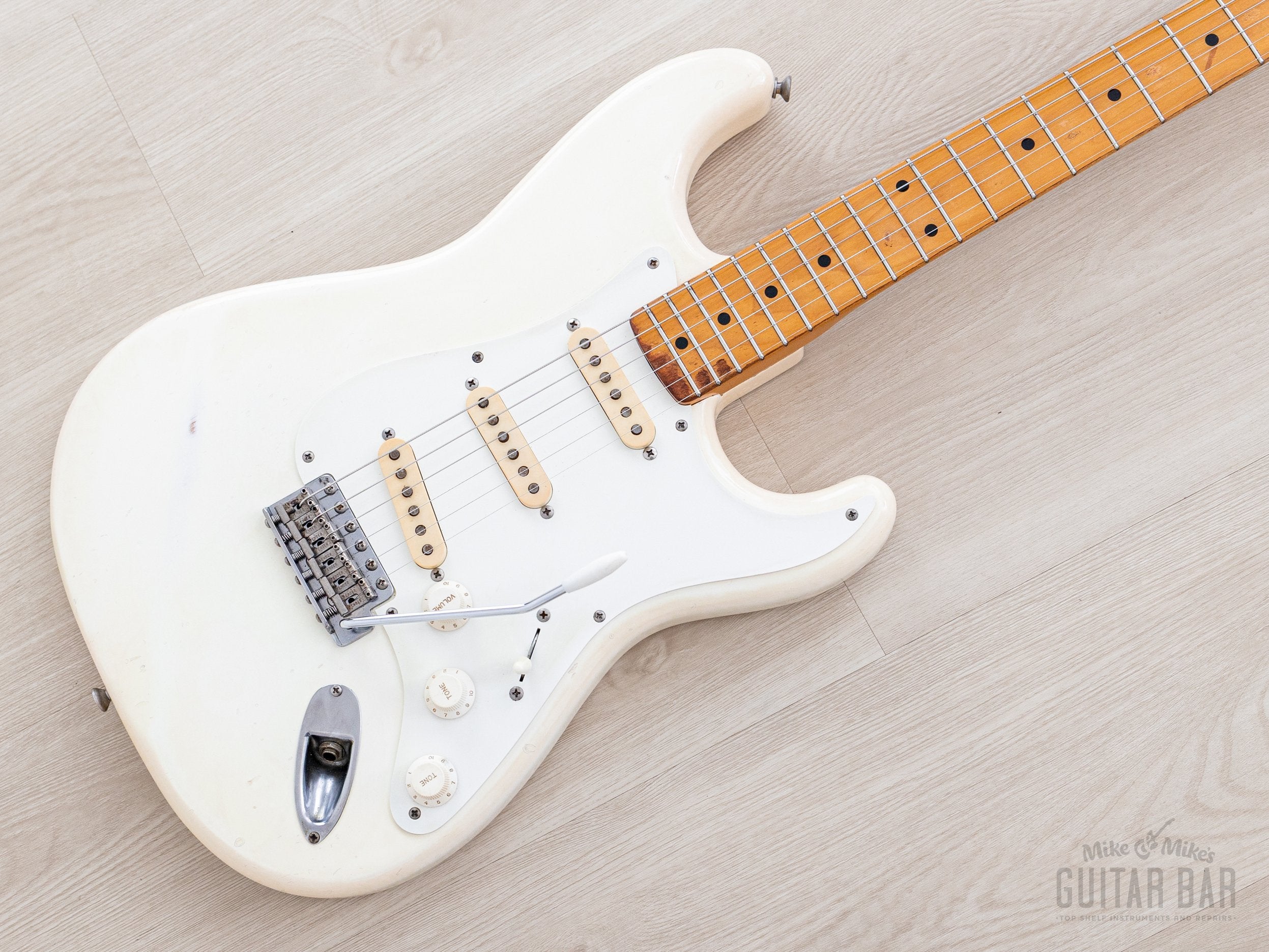 1982 Fender '57 Stratocaster JV ST57-65 Olympic White w/ USA Fullerton