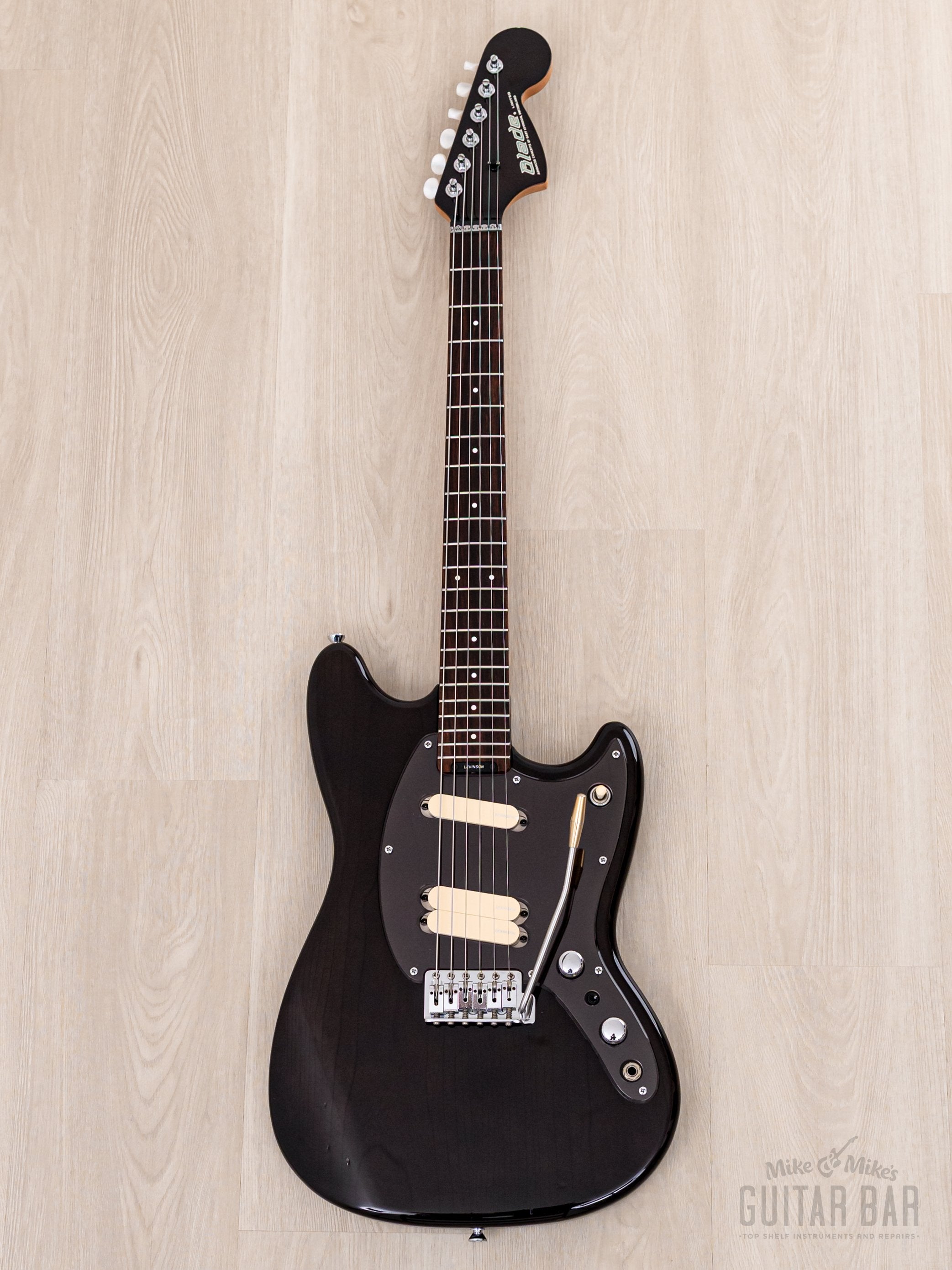 1991 Levinson Blade MG-2 Offset Electric Guitar Trans Black w/ Active