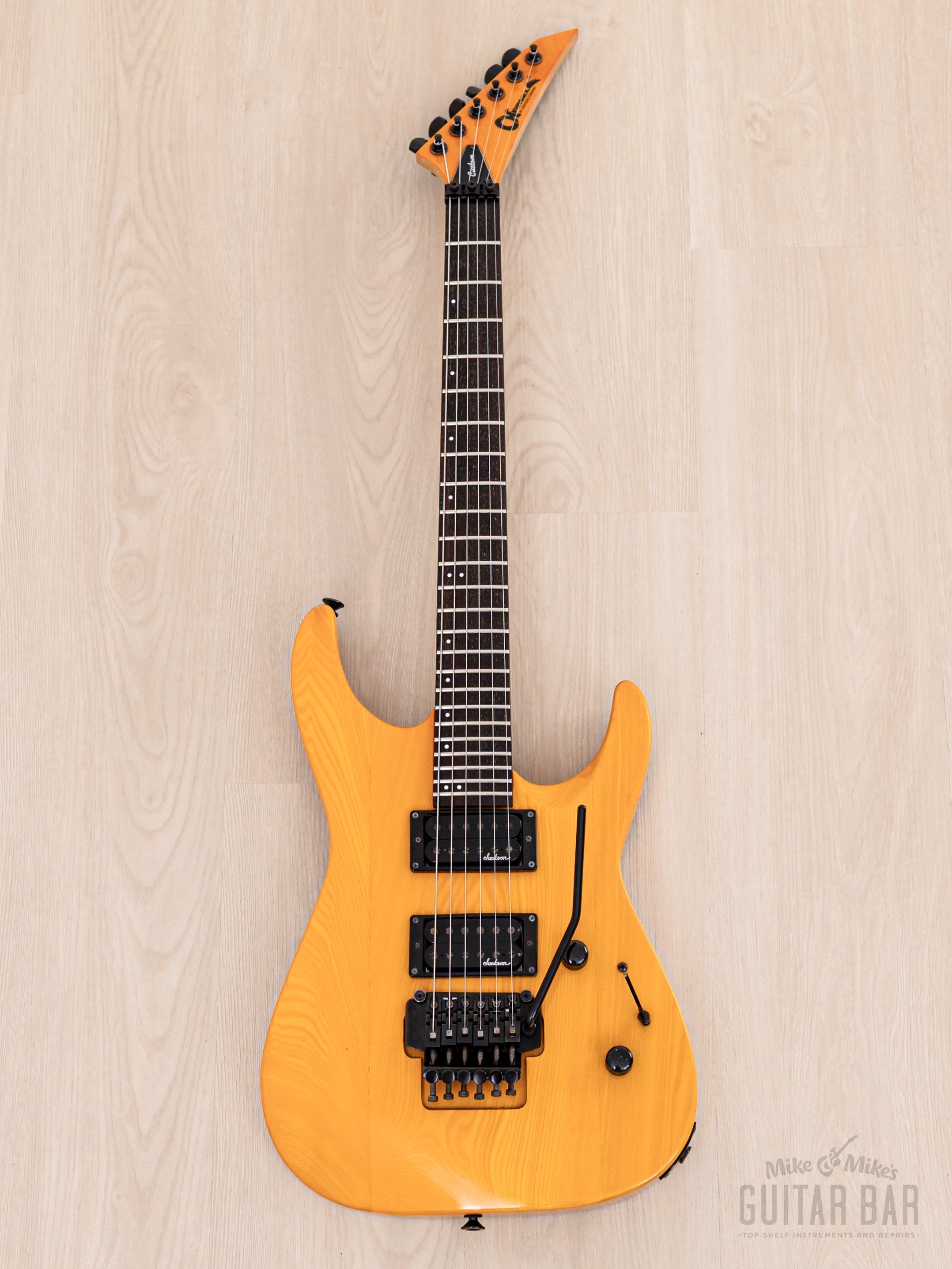 1991 Charvel Jackson Super Dinky SDK-085-HH See-Through Amber, Japan