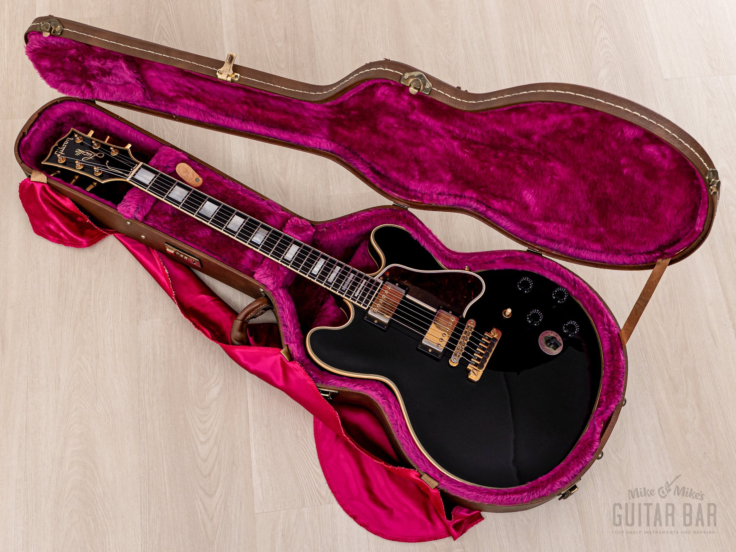 1995 Gibson BB King Lucille ES-355 Semi-Hollowbody Guitar Ebony Stereo