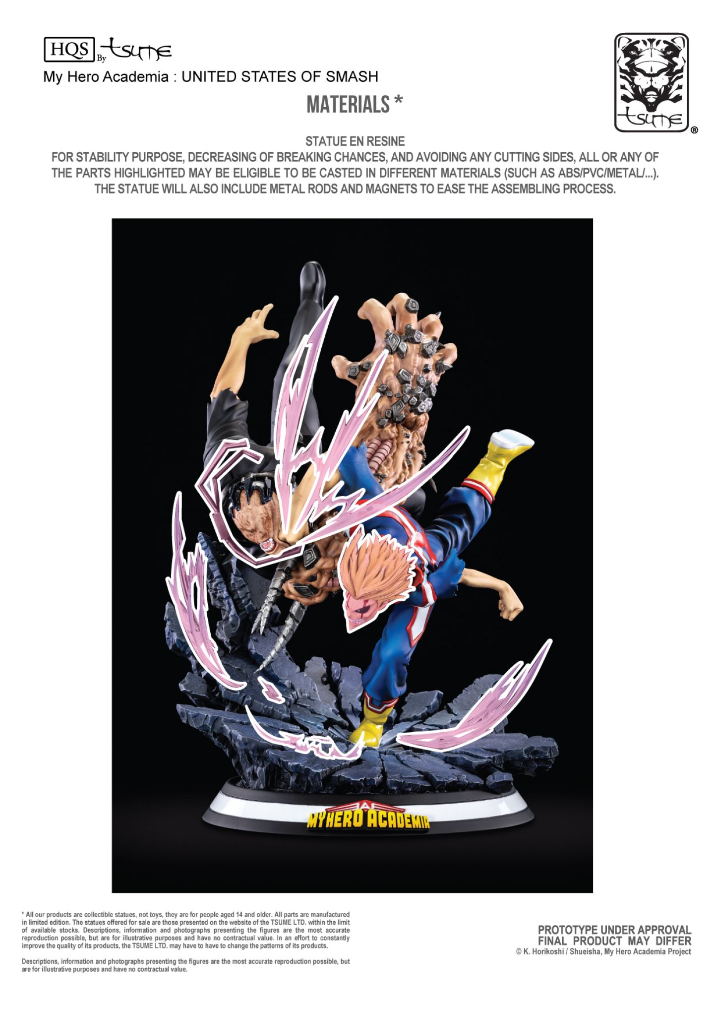 TSUME HQS MY HERO ACADEMIA UNITED STATES OF SMASH - 45 CM