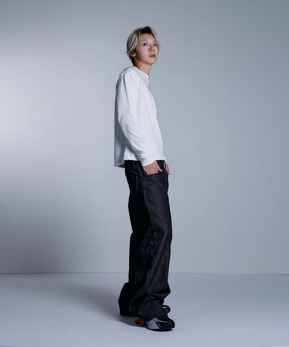 センタージップワイドバギーデニムパンツ | MSG
