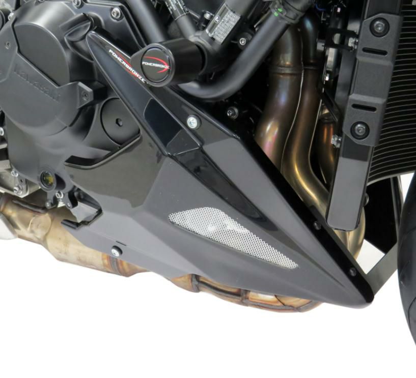 Z H2 アンダーカウル チンスポイラー ブラック/シルバーメッシュ