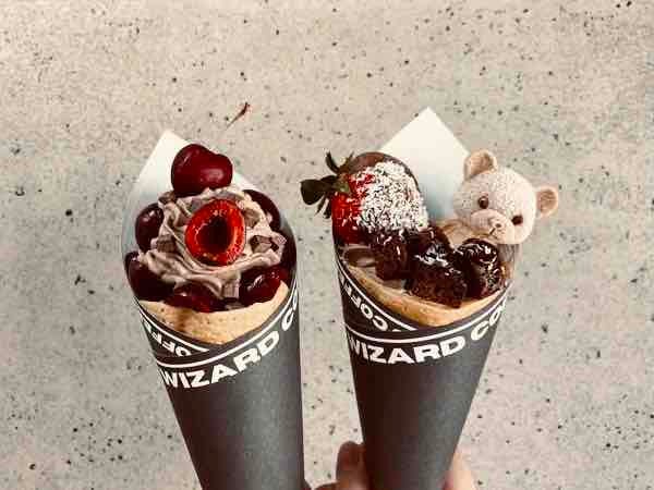 枚方】可愛すぎる『くまちゃんクレープ』＠ウィザード コーヒー