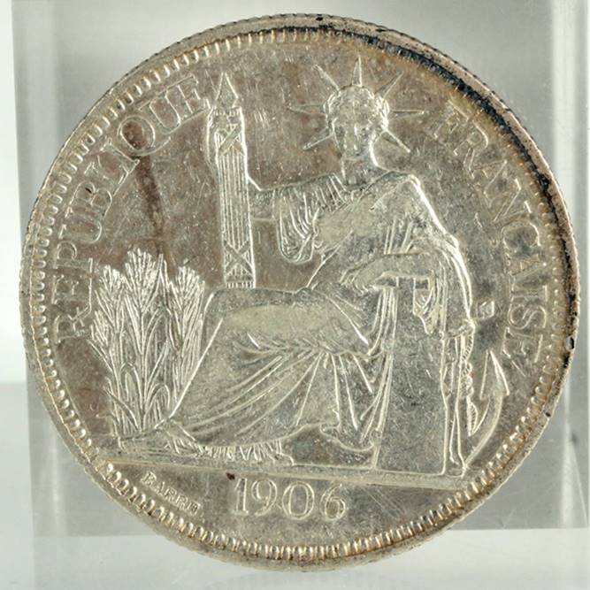 仏領インドシナ 1906年 PIASTRE銀貨 VF | ミスターコインズ