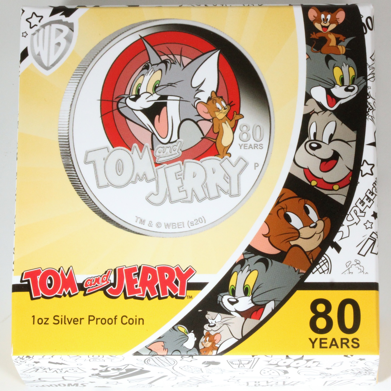 2020 トムとジェリー80周年記念 1ドル銀貨 プルーフセット Tom and