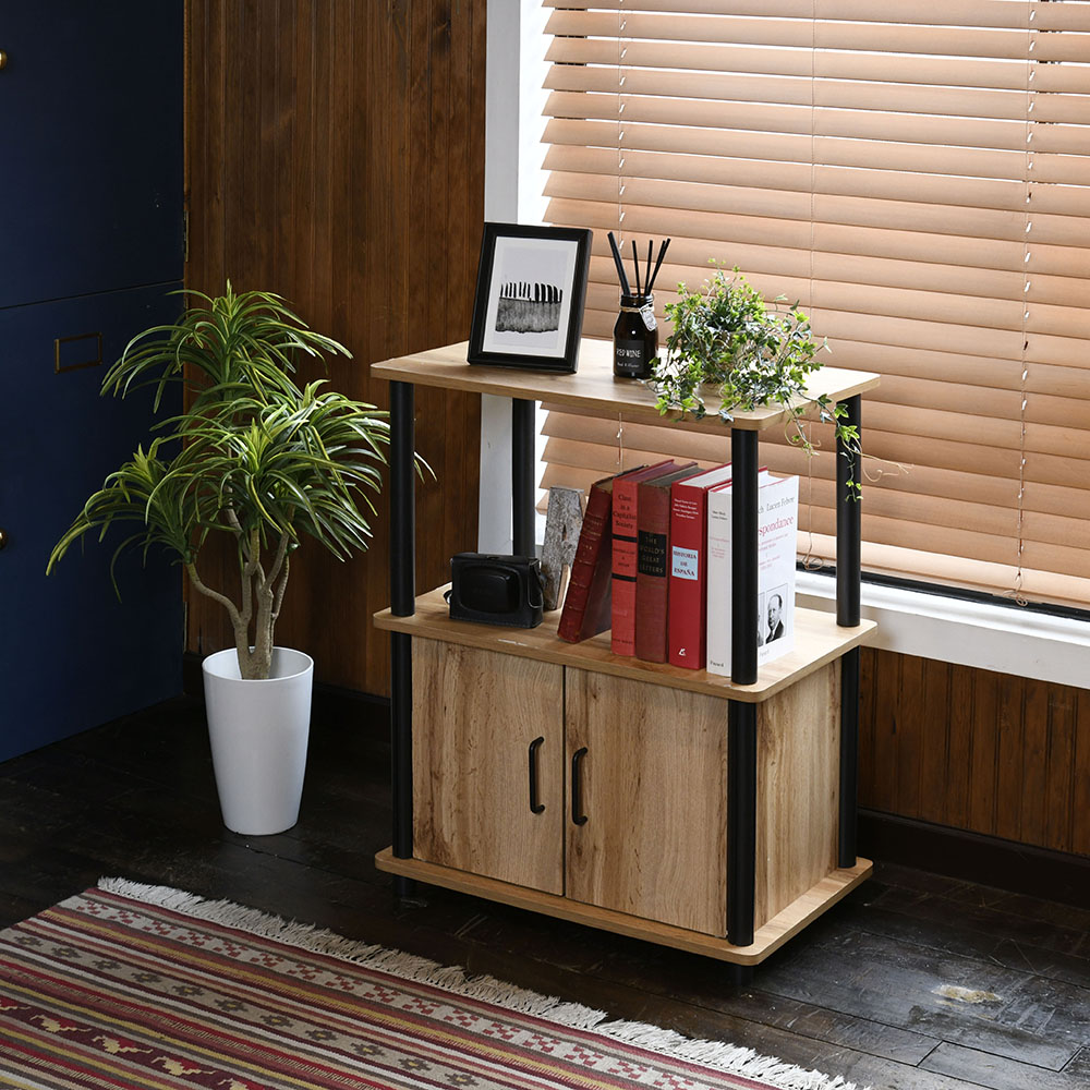 扉付システムラック 幅60 × 奥行39 × 高さ76.5cm ｜ ミスターマックス