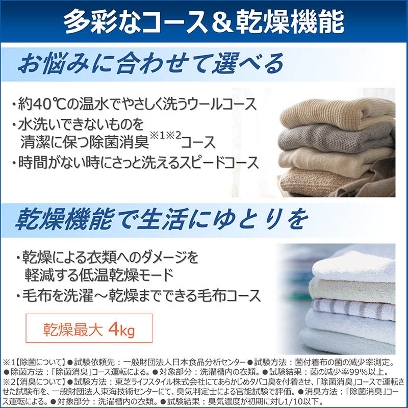 8kg ドラム式洗濯乾燥機 ZABOON TW-84GS4L(W) 左開き モーニング