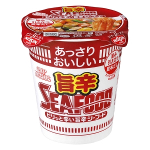あっさりおいしいカップヌードル 旨辛シーフード 58g ｜ ミスター