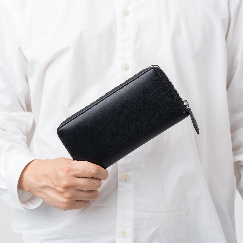 ゴートレザー YKK ラウンドファスナー 長財布 – MURA-ムラ