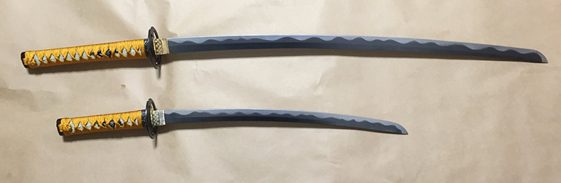 竹光模造刀 宮本武蔵拵 大刀・小刀（剣豪二刀流）販売・通販