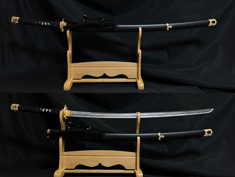 景光（備前長船派）の太刀風拵えで「小竜景光」をイメージした太刀の