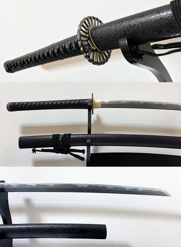 居合刀（竹光）2尺6寸4分 拵（約80cm刃長・三日月宗近等）の販売◇商品画像