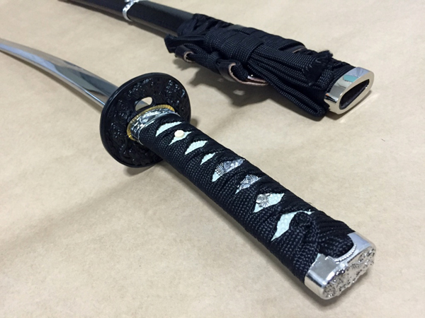 武具 刀装具 日本刀 模造刀 横刀 直刀 黒獅子唐横刀 武具 刀装具 日本