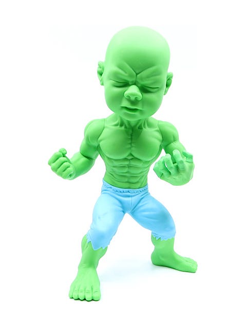 Temper Tot - Figure - Mad Lad Pose - Ron English - Green