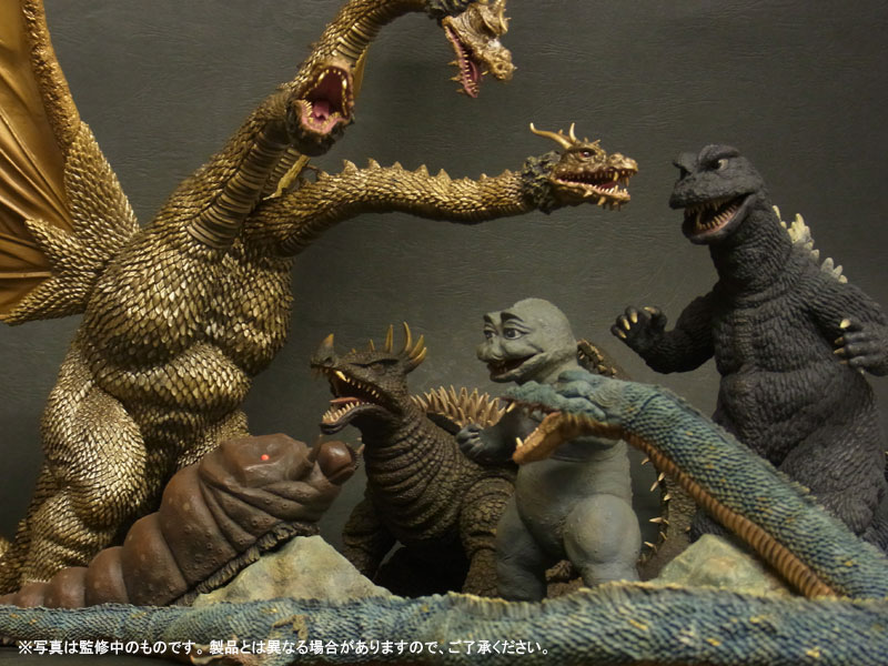 東宝大怪獣シリーズ 総進撃補完セット Vol.1 （マンダ二代目・モスラ幼虫）