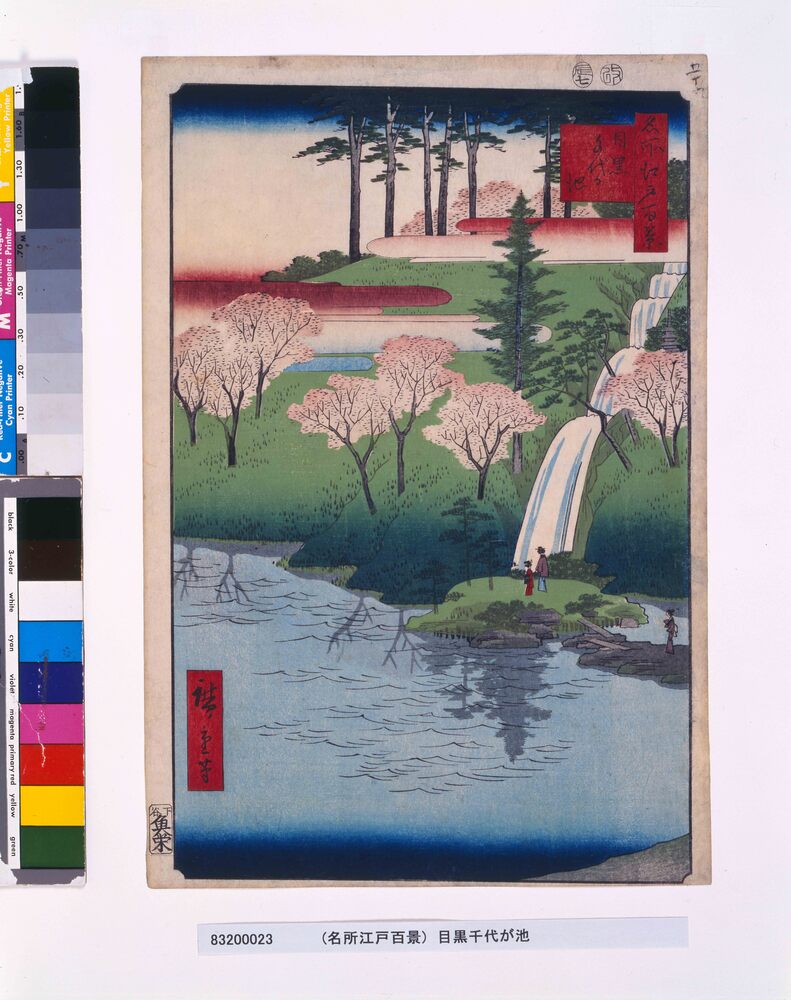 名所江戸百景 目黒千代か池 | ToMuCo - Tokyo Museum Collection