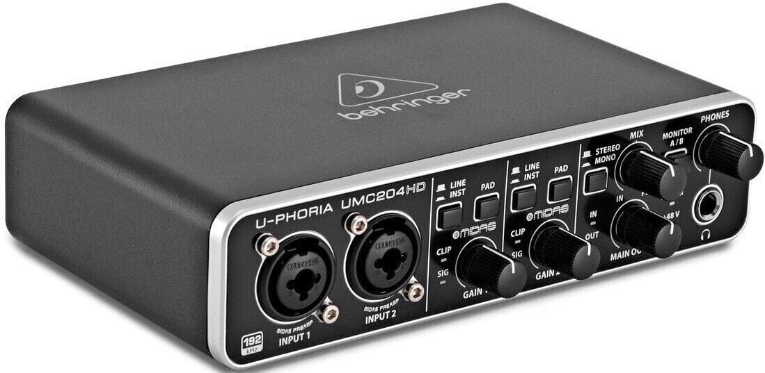 Behringer U-Phoria UMC204HD USB Audio Interface - Muziker