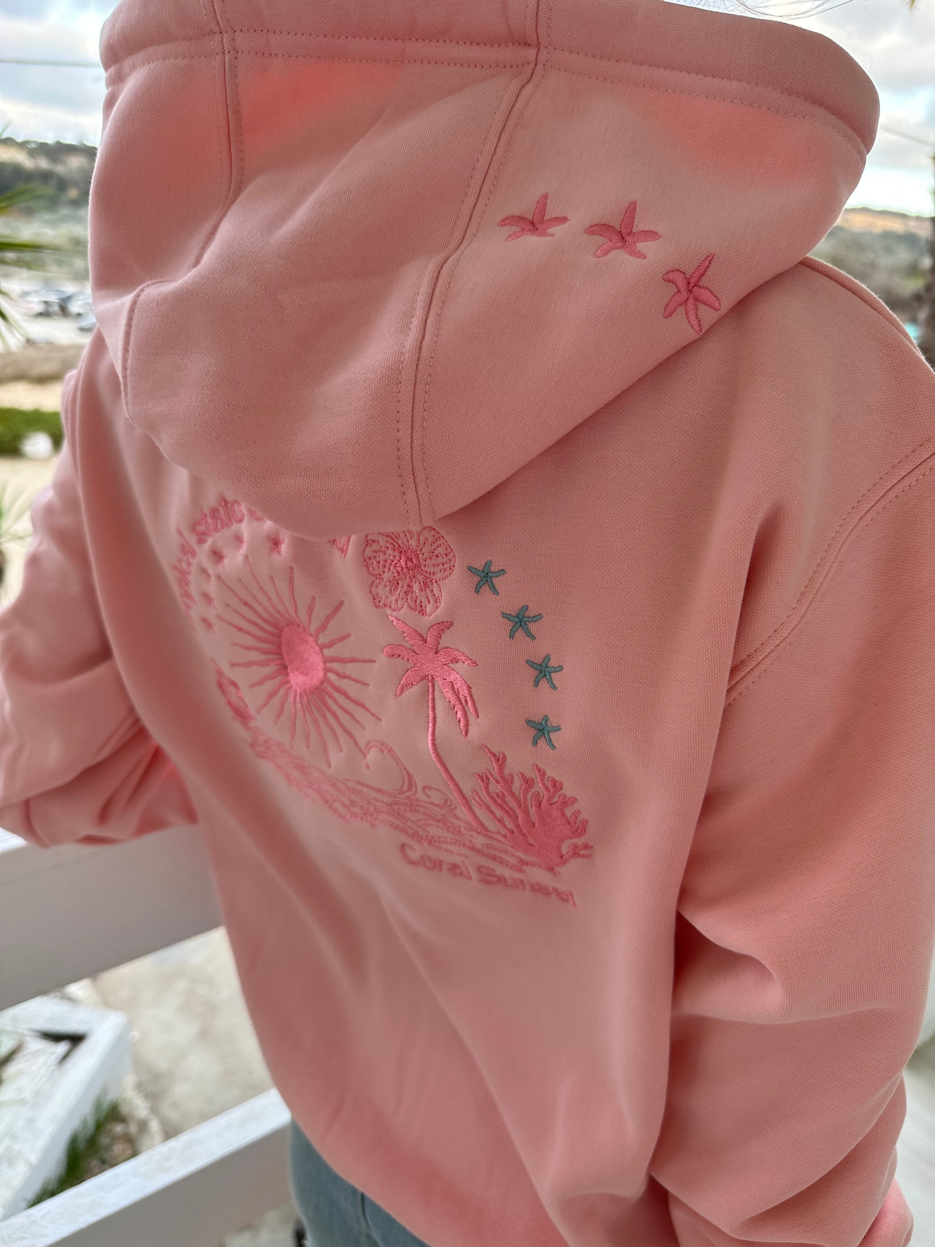 Tropical Pink Hoodie – My Coral Sunset