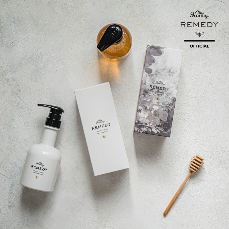 MYHONEY REMEDYレメディーハニーケアトリートメント380g/ ご自宅用簡易
