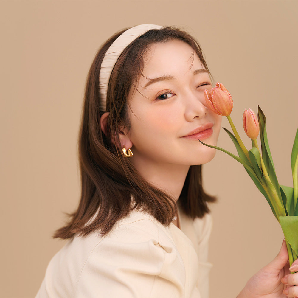 FLUFFY CHEEKS 02 #chiffon orange フラッフィーチークス 02 シフォン