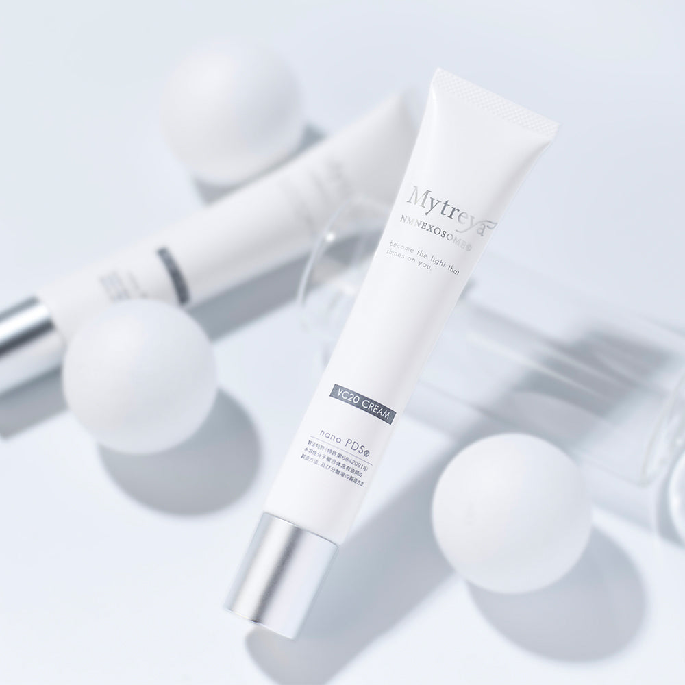世界初nanoPDS化濃度20％ビタミンCクリーム NMN/エクソソーム配合