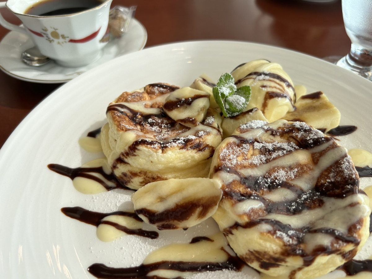 ラシヌ】素敵な景色の美術館で楽しむスイーツタイム。ふわふわスフレ