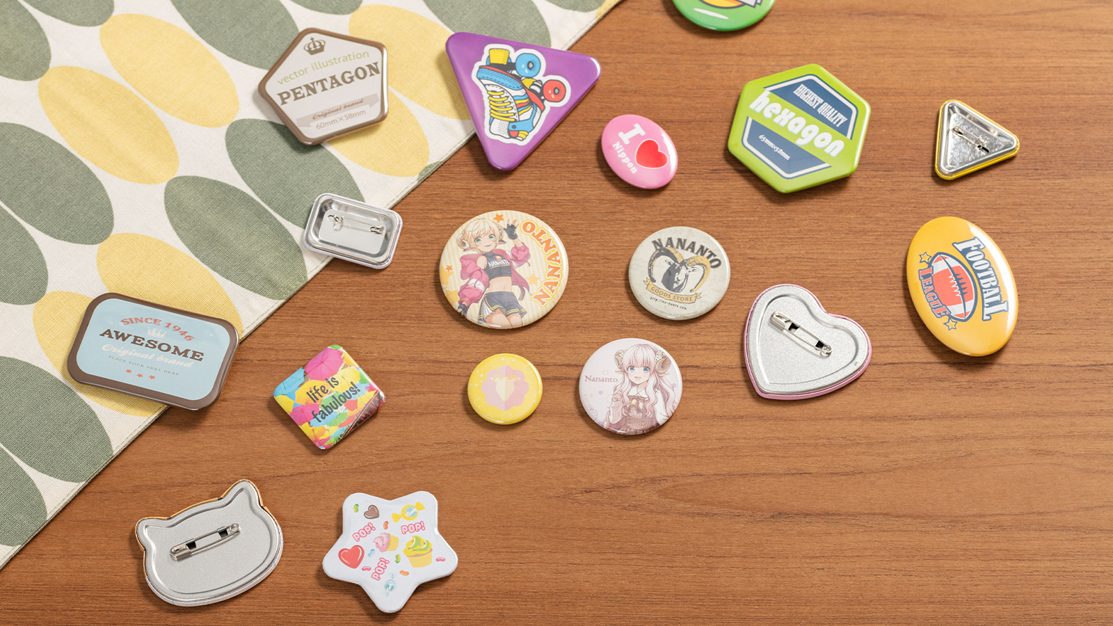 缶バッチ - na!nanto（ナナント）- エンタメグッズ・オリジナルグッズ