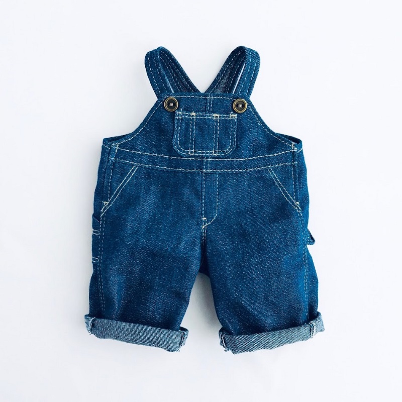 オーバーオールの型紙と作り方～26cmお世話人形サイズのドール服