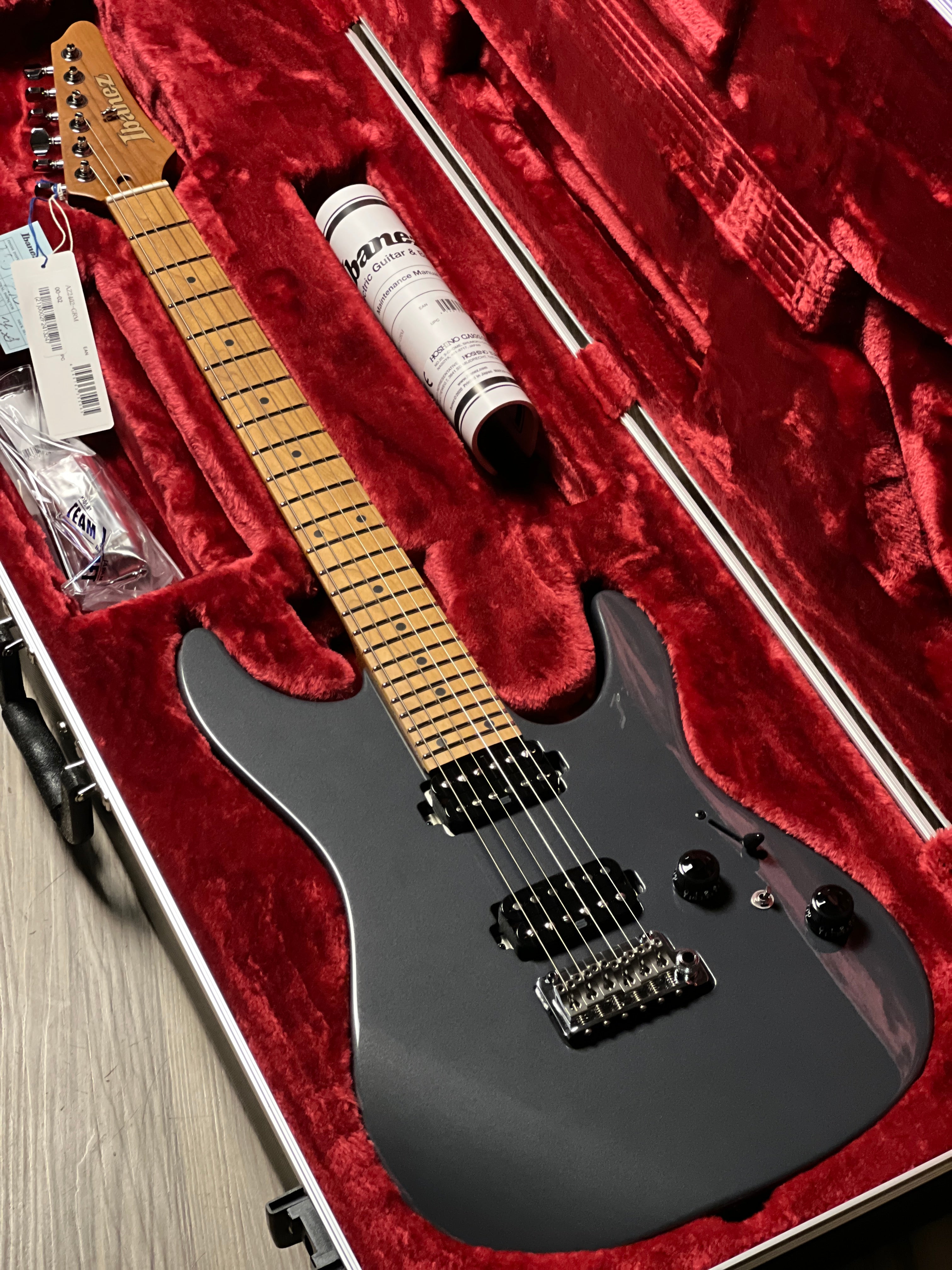 Ibanez Prestige AZ2402-GRM W/Case in Gray Metallic F2413247