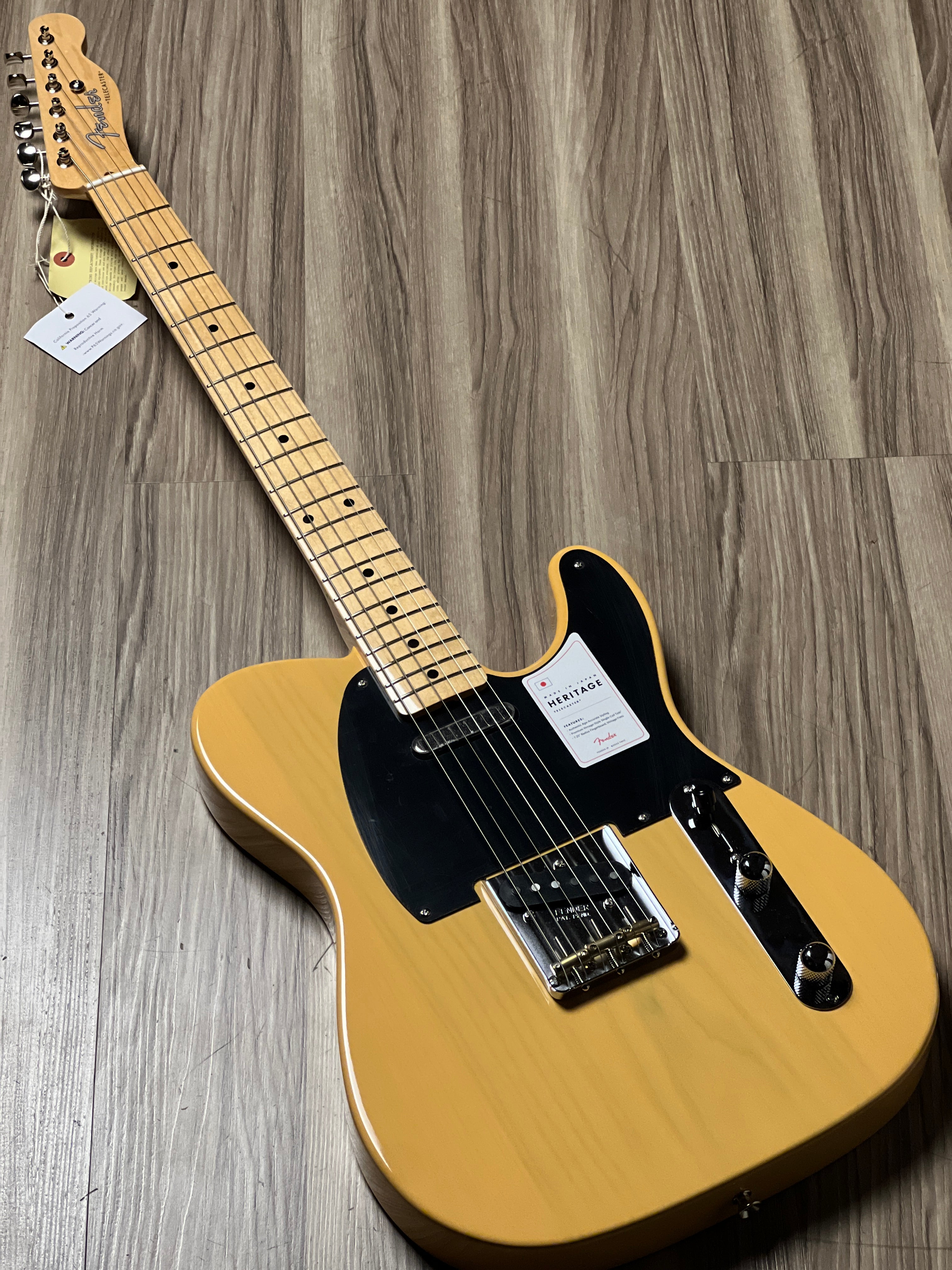 Fender Japan Heritage 50s Telecaster with Maple FB in Butterscotch
