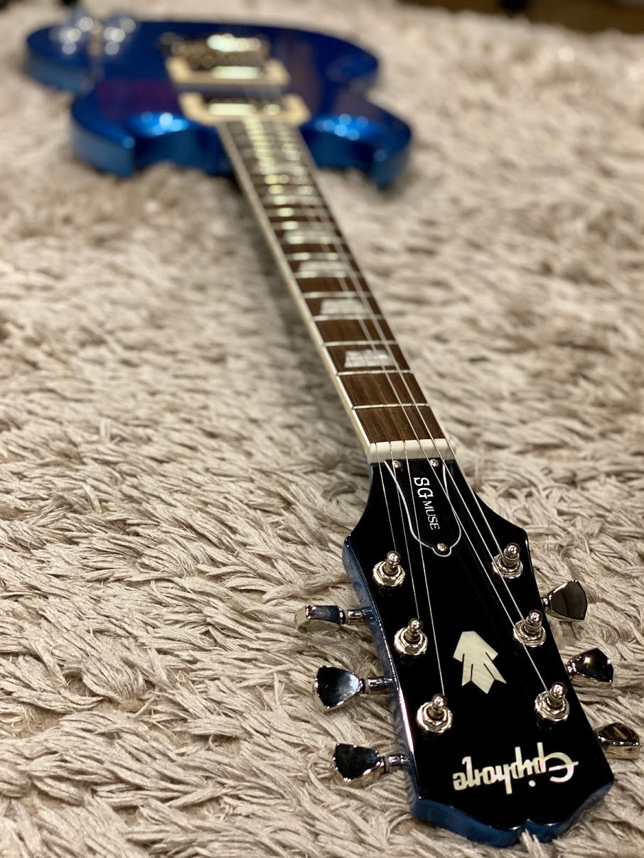 Epiphone SG Muse in Radio Blue Metallic – nafiriguitar.com
