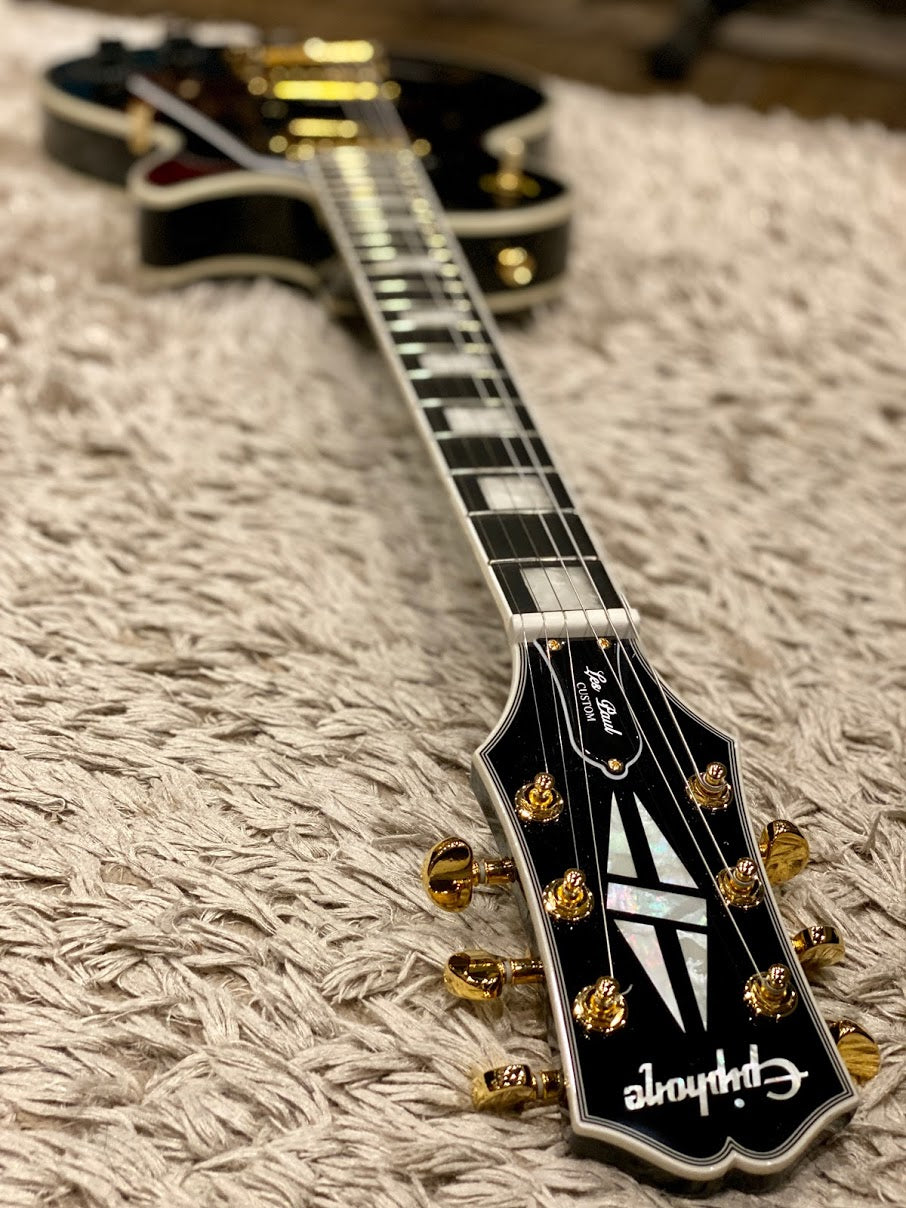 Epiphone Les Paul Custom Inspired by Gibson - Ebony – nafiriguitar.com