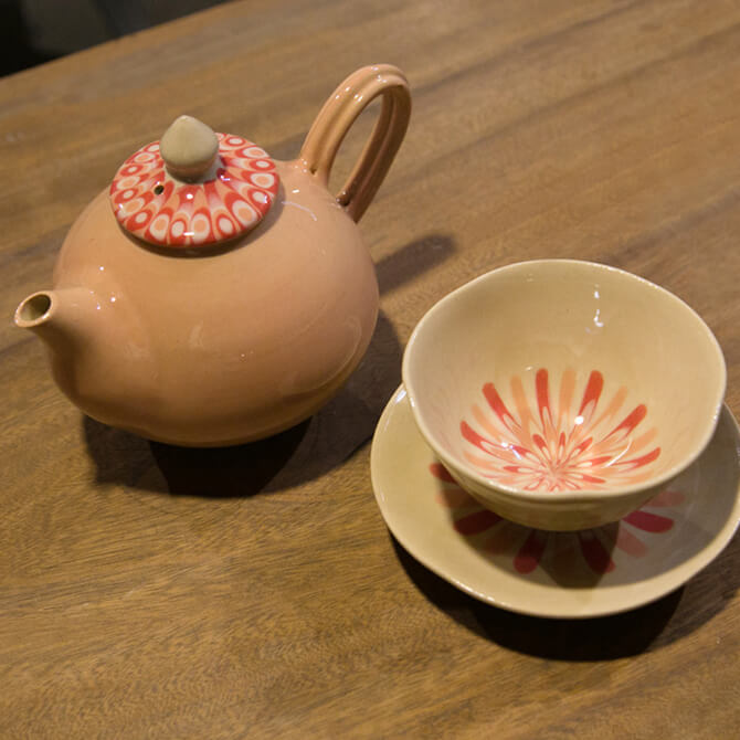 萩焼 カップ&ソーサー（カネコツカサ） - ながと路 - ワタシにミガキを