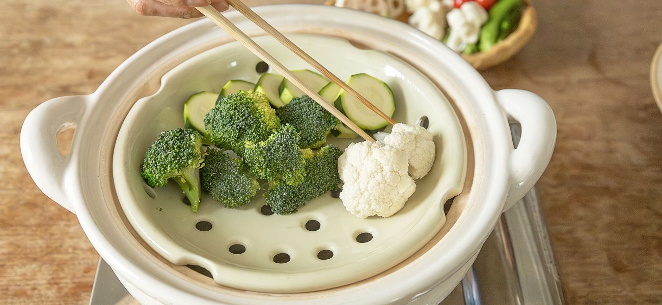 長谷園公式通販］ヘルシー蒸し鍋 黒