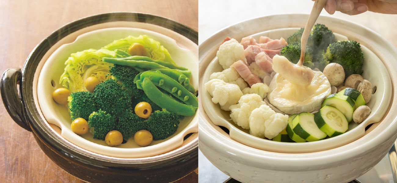 長谷園公式通販］ヘルシー蒸し鍋 黒