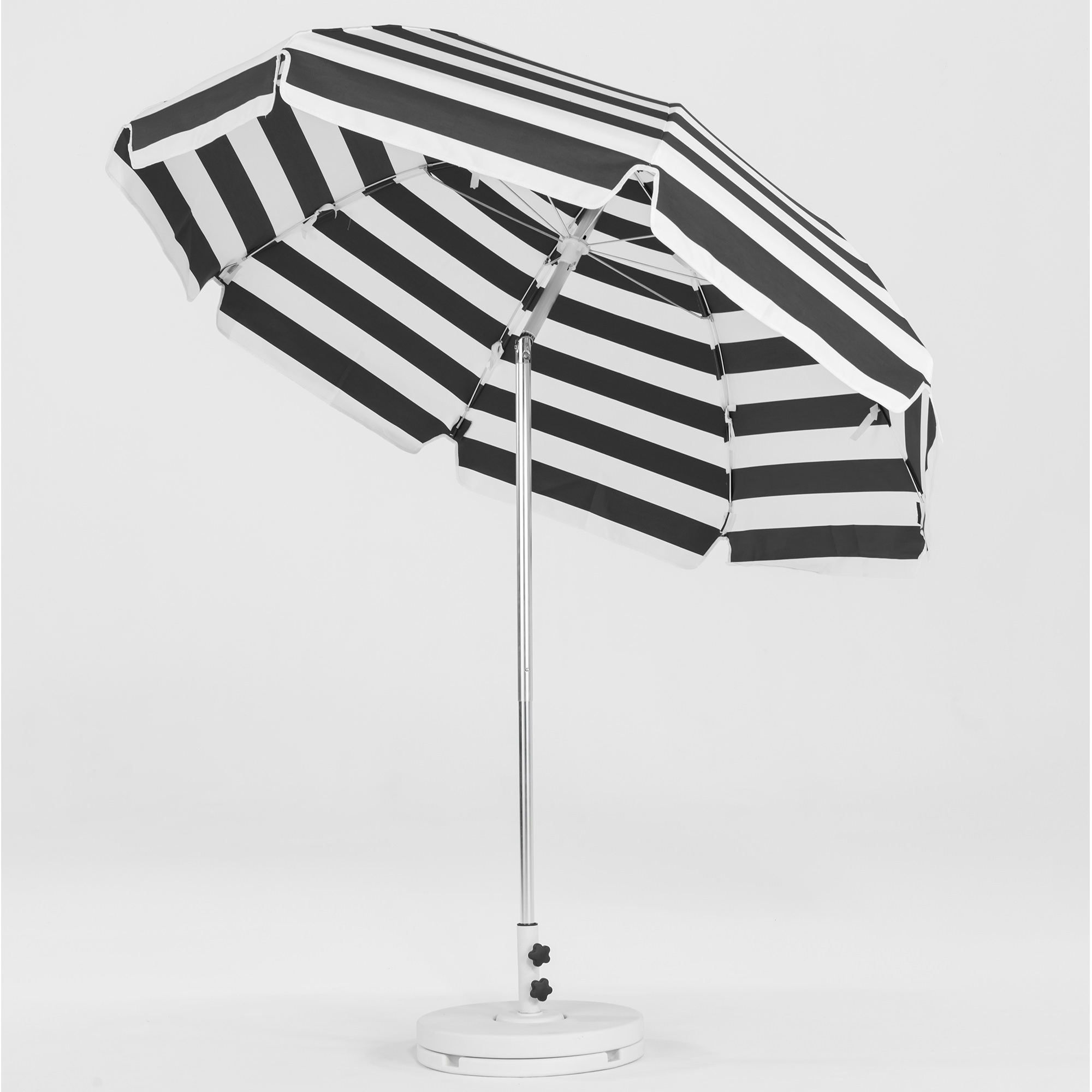 7.5 Ft. Crank Lift Classic Steel Patio Umbrella with Button Tilt