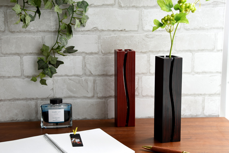 新品 漆器 京都 象彦 花びん 花器 新品 漆器 京都 象彦 花びん 花器 象