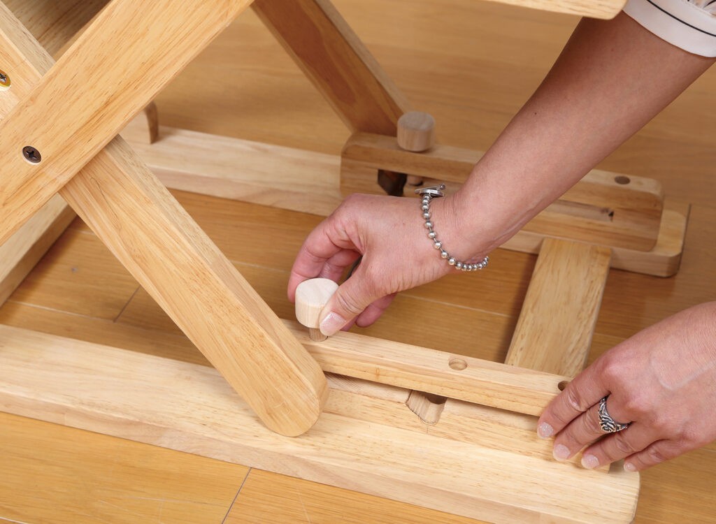 NK-2211］高さが変わる座椅子 黒 - 中居木工