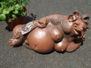 ta-394 寝狸（女メス）｜信楽たぬき専門店/ネットショップ「中村陶器」