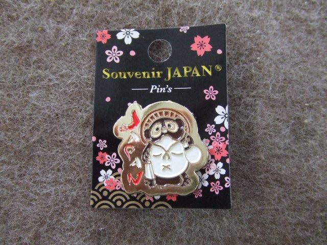 ta-219 たぬきのピンバッジ｜信楽たぬき専門店/ネットショップ「中村陶器」